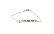 Load image into Gallery viewer, women&#39;s silver and gemstone bracelet