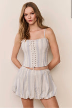 Load image into Gallery viewer, LoveShackFancy Georgeanne Cotton Mini Bubble Skirt