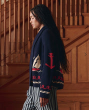Load image into Gallery viewer, The Great. THE SAILBOAT LODGE CARDIGAN.