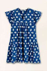 Mirth BELEM DRESS IN INDIGO CONCH