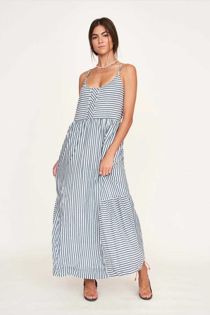 Mirth NOSARA DRESS IN OCEAN STRIPE