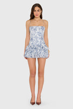 Load image into Gallery viewer, Amanda Uprichard LAURELINE ROMPER IN DEEP SEA
