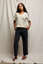 Load image into Gallery viewer, PerfectWhiteTee briggs stripe
french terry v neck sweatshirt