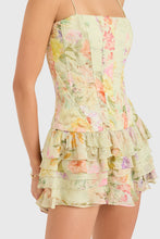 Load image into Gallery viewer, Amanda Uprichard LAURELINE ROMPER IN WHISTLEDOWN