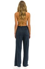 Load image into Gallery viewer, Aviator Nation WIDE LEG POCKET SWEATPANTS CHARCOAL