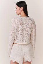 Load image into Gallery viewer, LoveShackFancy Lavendine Lace Mini Shorts