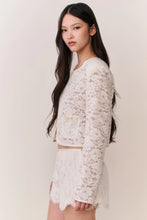 Load image into Gallery viewer, LoveShackFancy Lavendine Lace Mini Shorts