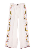 Load image into Gallery viewer, Ciao Luca Ermmano White Embroidered Linen Pant