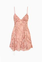 Load image into Gallery viewer, LoveShackFancy Melusine Snakeskin Print Mini Dress