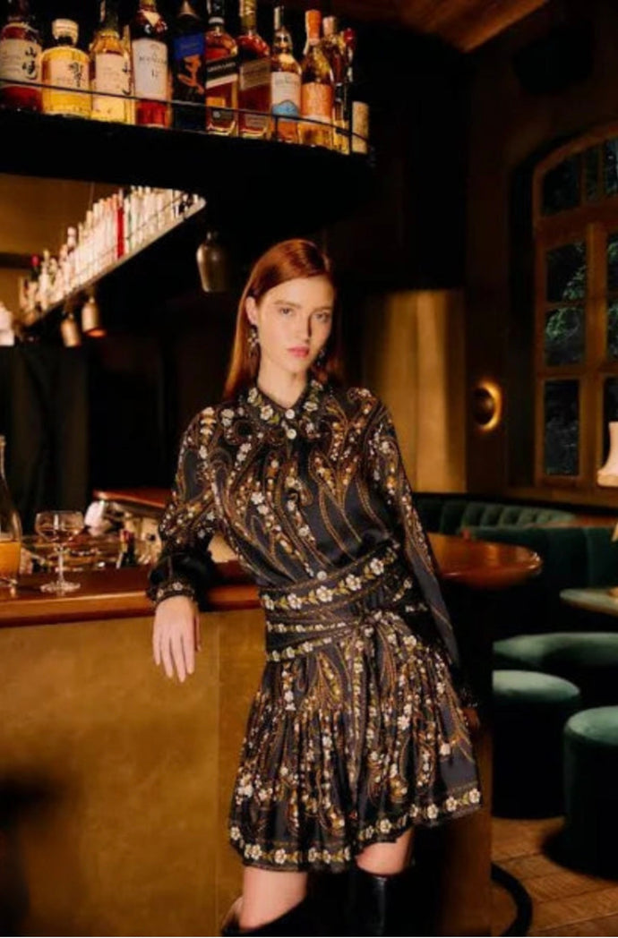 FARM Rio - Garden Silhouette Shirt in Black