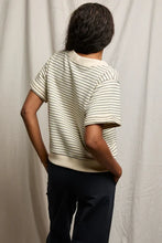 Load image into Gallery viewer, PerfectWhiteTee briggs stripe
french terry v neck sweatshirt
