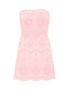 LoveShackFancy Vailia Organza Eyelet Mini Dress