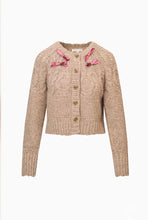 Load image into Gallery viewer, LoveShackFancy Clementian Alpaca-Blend Ribbon Cardigan