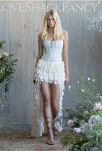 Load image into Gallery viewer, LoveShackFancy Bensen Cotton Lace-Up Bustier
