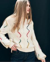 Load image into Gallery viewer, Jumper 1234 Overstitch Cable Turtleneck Sweater
