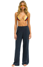 Load image into Gallery viewer, Aviator Nation WIDE LEG POCKET SWEATPANTS CHARCOAL