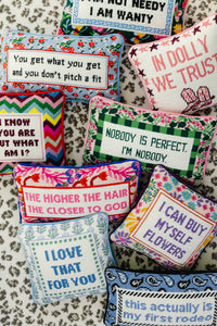Furbish Studio - Get What You Get Needlepoint Pillow