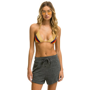 Aviator Nation LOGO EMBROIDERY LIGHT WEIGHT LOUNGER SHORT - HEATHER