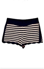 Load image into Gallery viewer, Ciao Lucia Fava Navy Stripe Knit Short