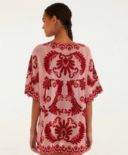 Load image into Gallery viewer, Farm Rio Light Pink Arabesc Dress