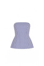 Load image into Gallery viewer, Amanda Uprichard LINDA TOP IN BAYHAVEN STRIPE