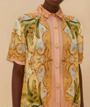 Load image into Gallery viewer, Farm Rio Multicolor Banana Royalty Kaleidoscope Shirt