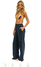 Load image into Gallery viewer, Aviator Nation WIDE LEG POCKET SWEATPANTS CHARCOAL