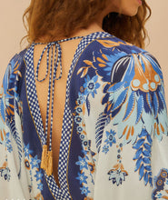 Load image into Gallery viewer, Farm Rio Off-White Ana Tapestry Kimono Bodysuit