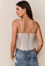 Load image into Gallery viewer, LoveShackFancy Bensen Cotton Lace-Up Bustier