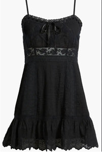 LoveShackFancy Maera Dress in Black