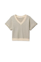 Load image into Gallery viewer, PerfectWhiteTee briggs stripe
french terry v neck sweatshirt