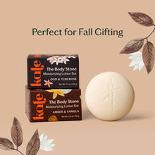 Load image into Gallery viewer, Kate McLeod - Amber &amp; Vanilla Body Stone | Deep Moisturizing Lotion Bar