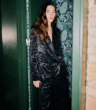 Load image into Gallery viewer, FARM Rio - Leopard Jacquard Blazer in Black