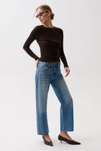 Load image into Gallery viewer, PISTOLA LEXI MID RISE BOWED STRAIGHT - STAR STUDDED
