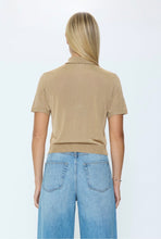 Load image into Gallery viewer, Pistola LUCCA SHORT SLEEVE POLO SWEATER - WHEAT