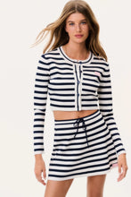 Load image into Gallery viewer, LoveShackFancy Avanette Striped Stretch Knit Cardigan