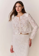 Load image into Gallery viewer, LoveShackFancy Junetta Cropped Lace Jacket