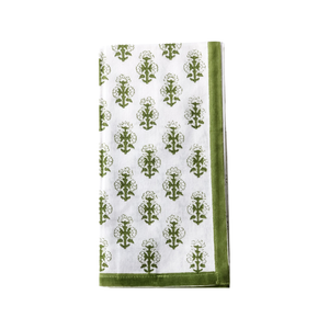 August Table - Talelayo Napkins - set of 4 in Pacific Green