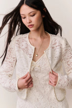 Load image into Gallery viewer, LoveShackFancy Junetta Cropped Lace Jacket