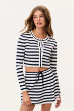 Load image into Gallery viewer, LoveShackFancy Avanette Striped Stretch Knit Cardigan