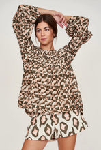 Load image into Gallery viewer, Mirth Keralia Blouse in Seaglass and Rosewood