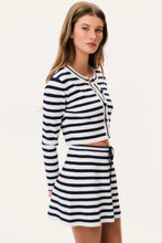 Load image into Gallery viewer, LoveShackFancy Avanette Striped Stretch Knit Cardigan