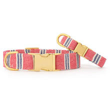 Load image into Gallery viewer, The Foggy Dog - Nantucket Stripe Dog Collar