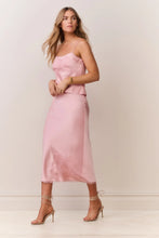 Load image into Gallery viewer, LoveShackFancy Vallis Lace Bow Satin Maxi Skirt