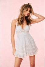 Load image into Gallery viewer, LoveShackFancy Alonna Cotton Lace-Trimmed Mini Dress