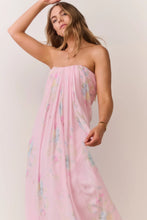 Load image into Gallery viewer, LoveShackFancy Emara Strapless Floral Chiffon Gown