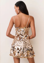 Load image into Gallery viewer, LoveShackFancy Liria Sequin Mini Dress