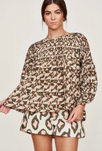 Load image into Gallery viewer, Mirth Keralia Blouse in Seaglass and Rosewood