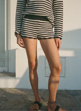 Load image into Gallery viewer, Ciao Lucia Fava Navy Stripe Knit Short