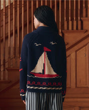 Load image into Gallery viewer, The Great. THE SAILBOAT LODGE CARDIGAN.